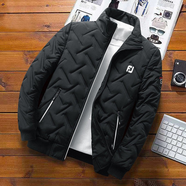 Men's Mid-season Quilted Bomber Jacket
