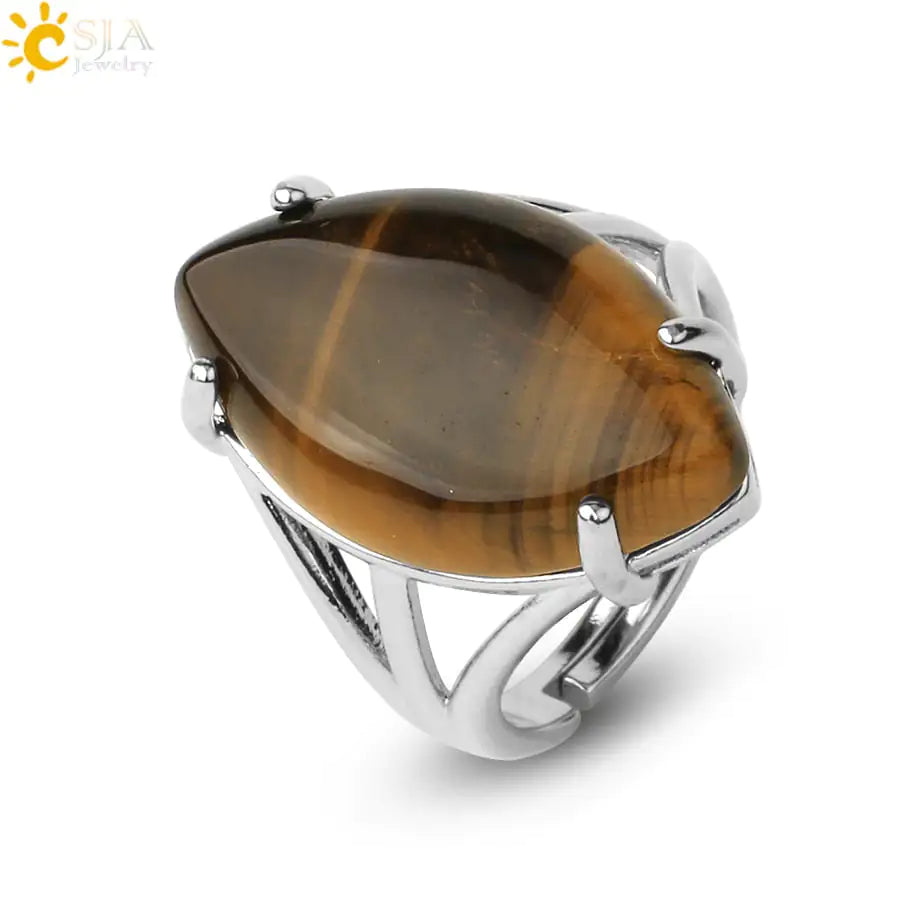 Natural Crystal Rings - High Trend Coture