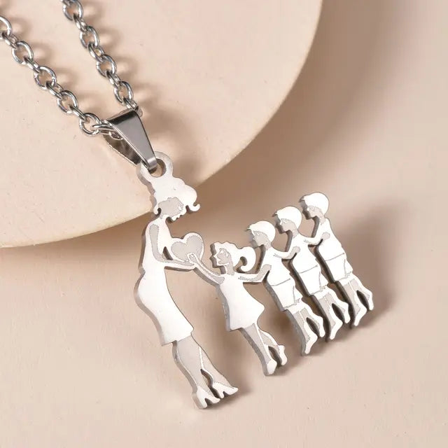 Family Silver Necklaces - High Trend Coture