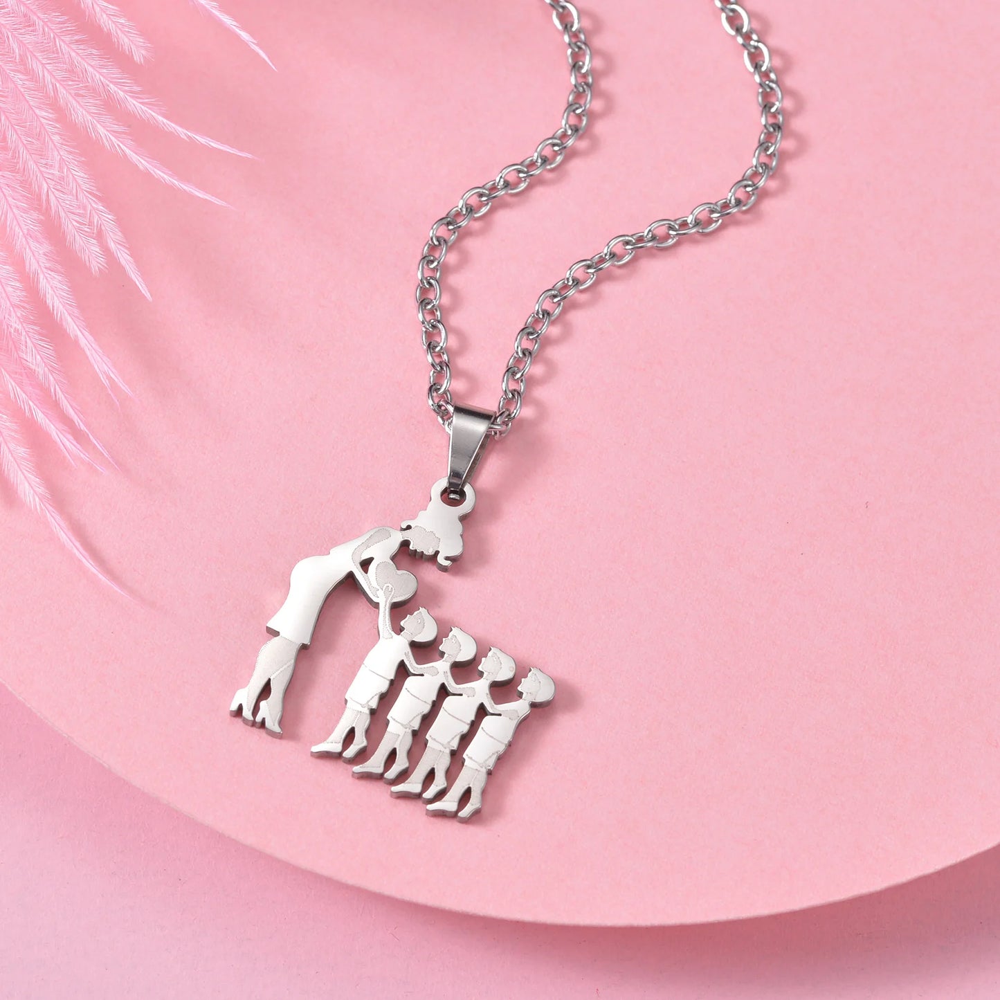Family Silver Necklaces - High Trend Coture