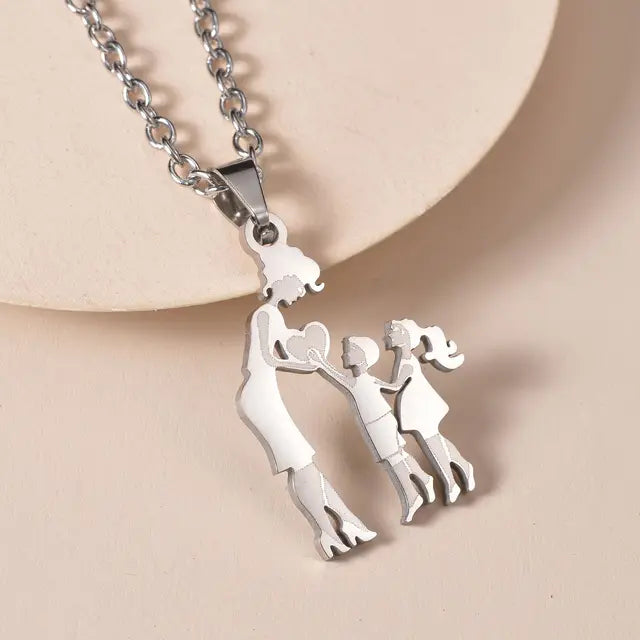 Family Silver Necklaces - High Trend Coture