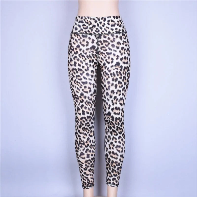 Leggings Estampado Leopardo Animal Print Cintura Alta - High Trend Coture