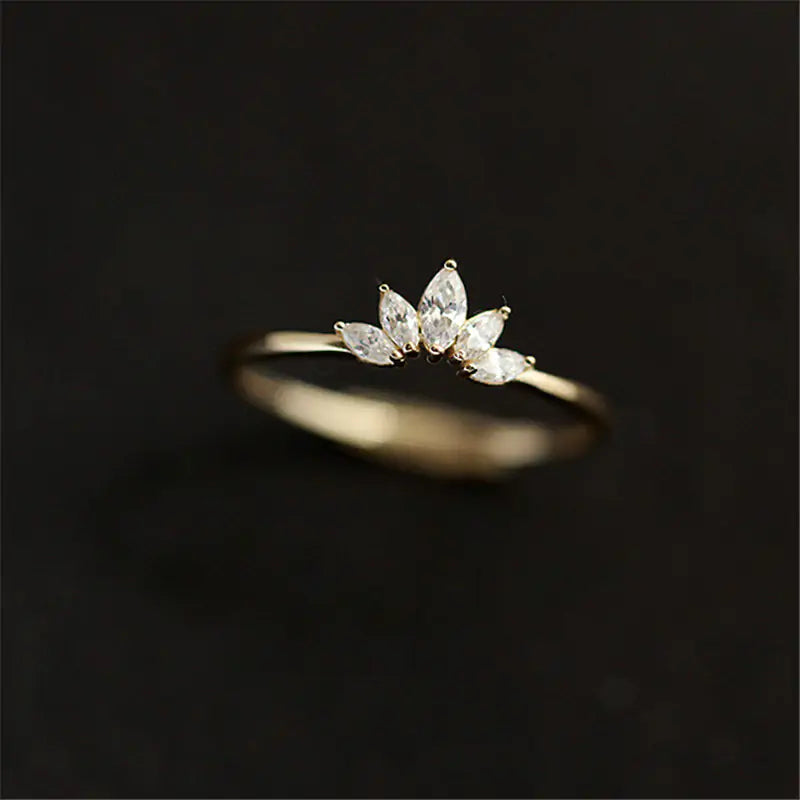 Simple Crown Rings - High Trend Coture