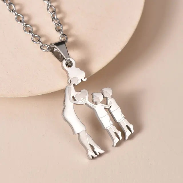 Family Silver Necklaces - High Trend Coture
