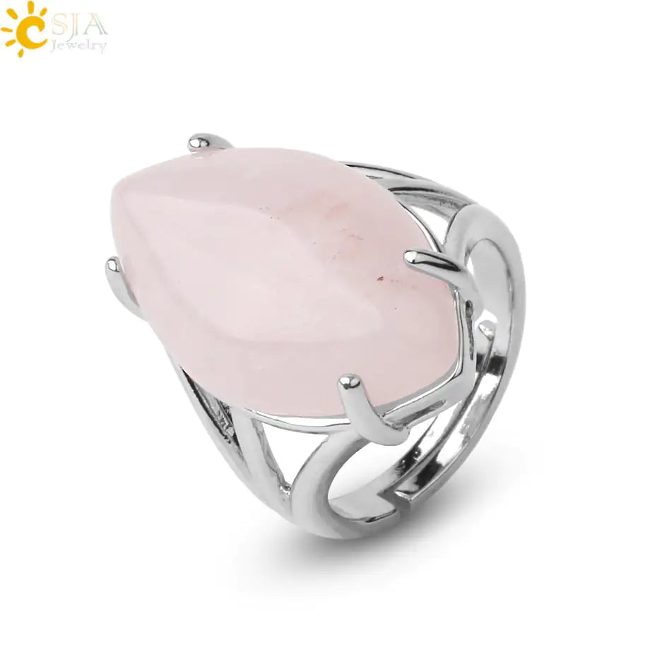 Natural Crystal Rings - High Trend Coture