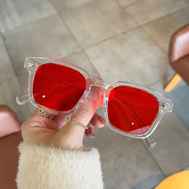 Clear Lens Square UV400 Sunglasses - High Trend Coture