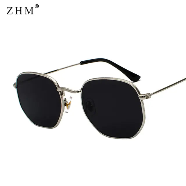 Metal Frame Pilot Mirror Sunglasses - High Trend Coture