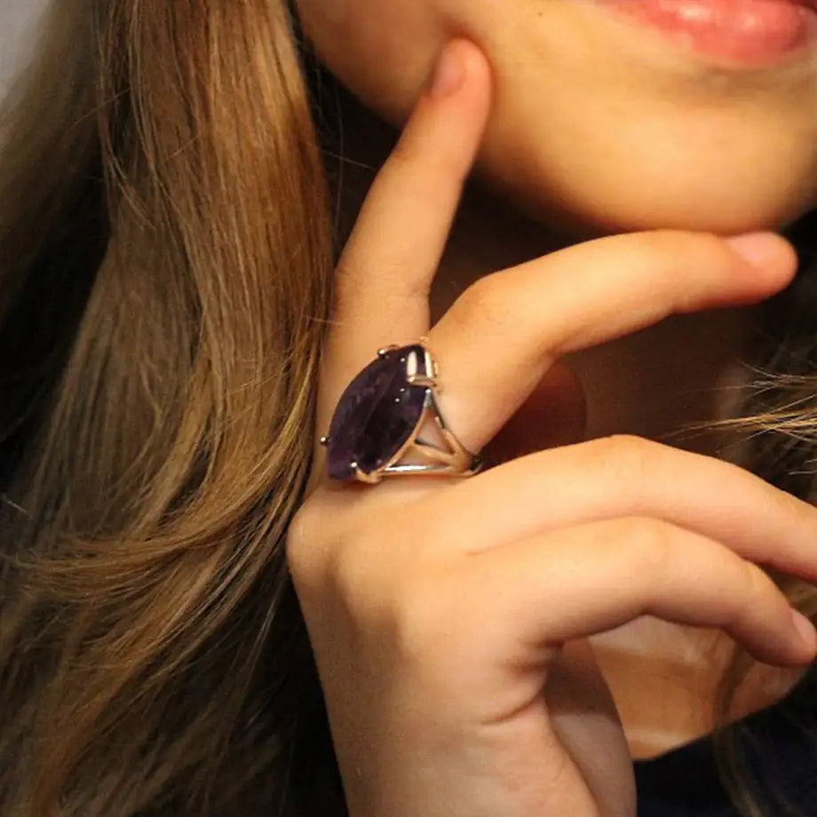 Natural Crystal Rings - High Trend Coture