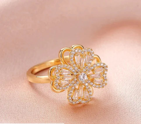 Four Leaf Clover Stress Rings - High Trend Coture