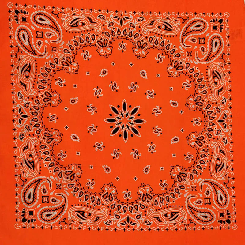 Bandana de Algodón 100% Estampado Paisley 55x55cm Unisex