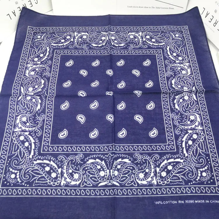 Bandana Cuadrada Algodón Tie Dye Paisley