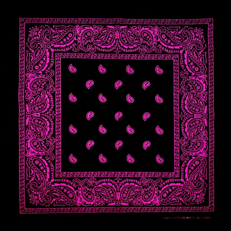 Bandana Cuadrada Algodón Tie Dye Paisley