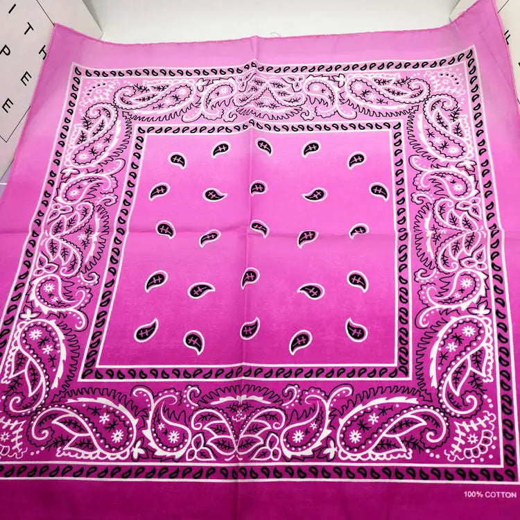Bandana Cuadrada Algodón Tie Dye Paisley