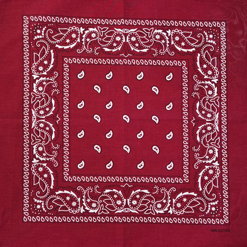 Bandana Cuadrada Algodón Tie Dye Paisley