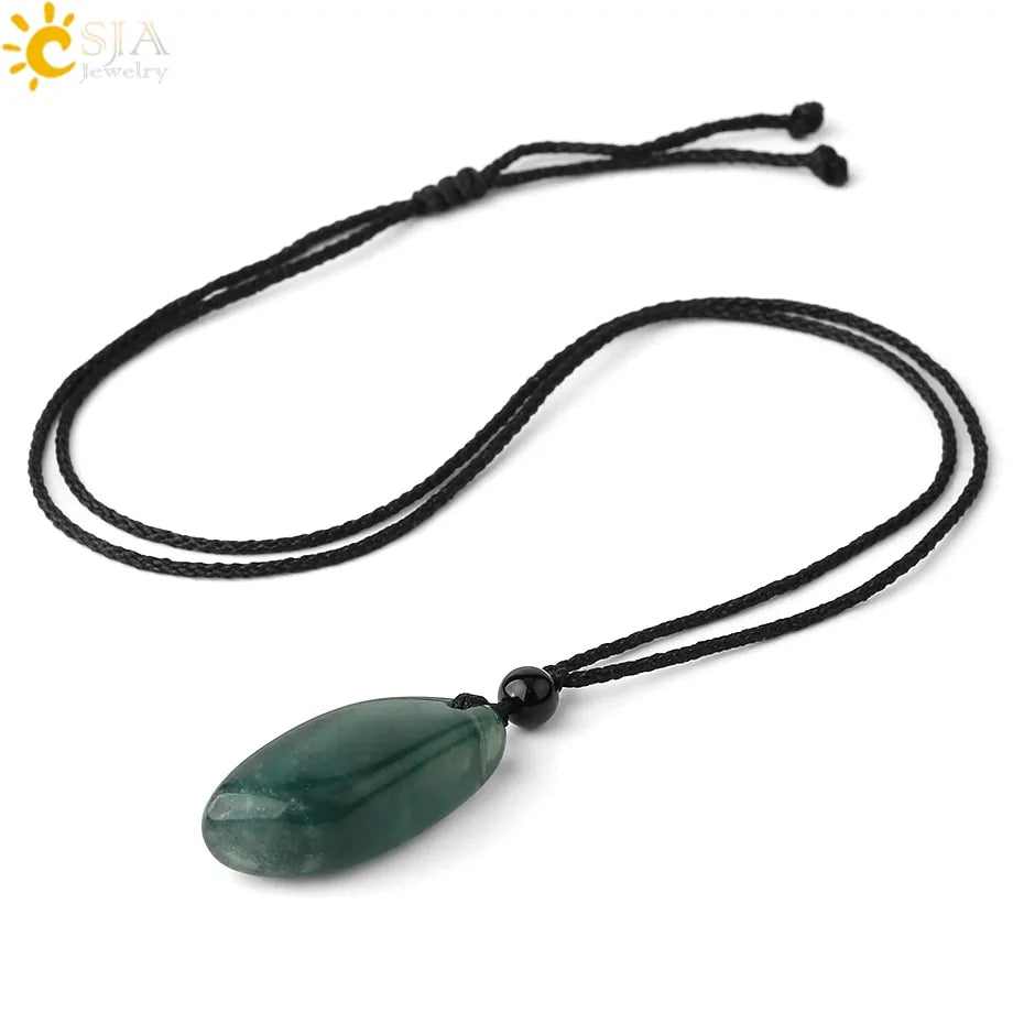 Irregular Natural Healing Stone Necklace Pendants - High Trend Coture
