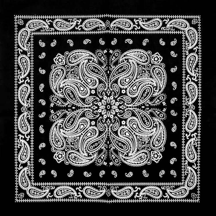 Bandana Cuadrada Algodón Tie Dye Paisley