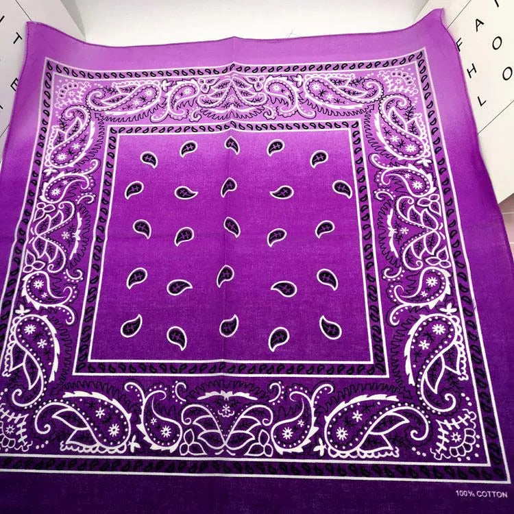 Bandana Cuadrada Algodón Tie Dye Paisley