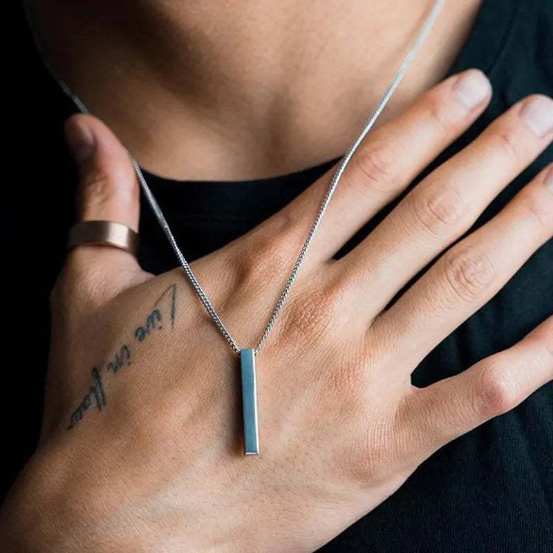 Rectangle Pendant Necklace - High Trend Coture