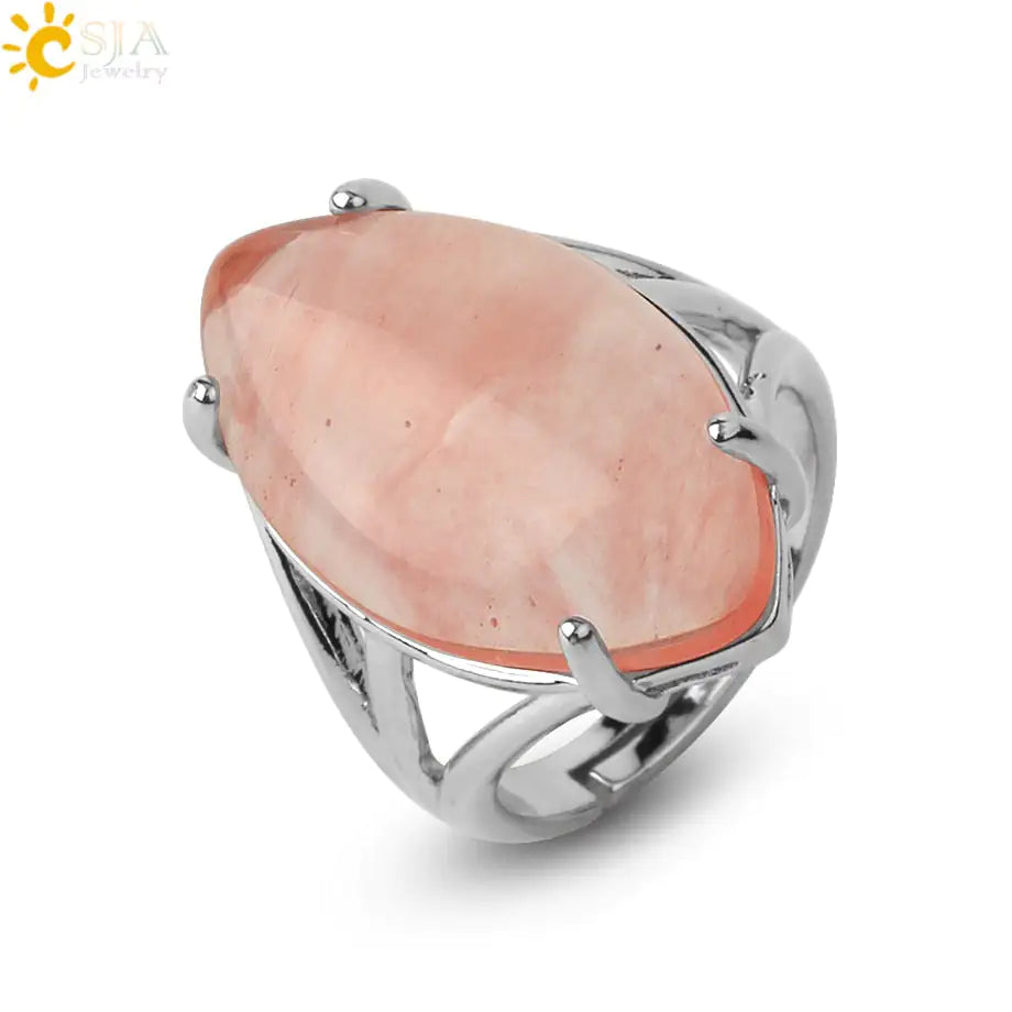 Natural Crystal Rings - High Trend Coture