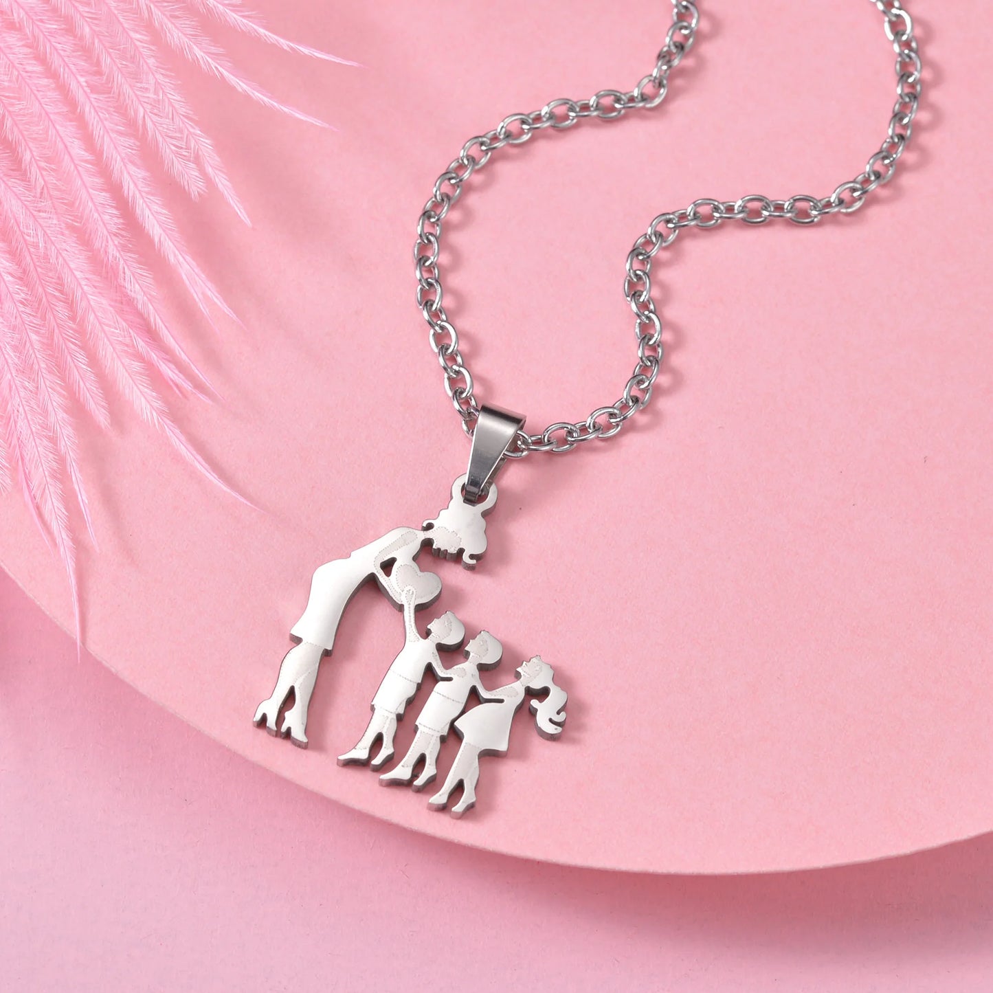 Family Silver Necklaces - High Trend Coture