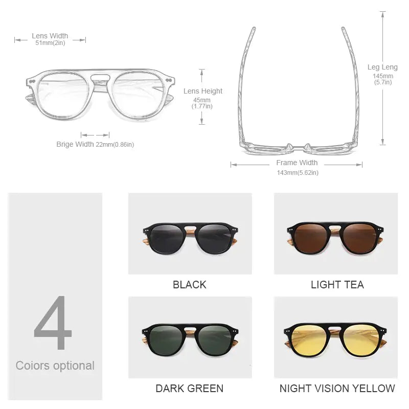 Wood Brand Classic Sunglasses - High Trend Coture