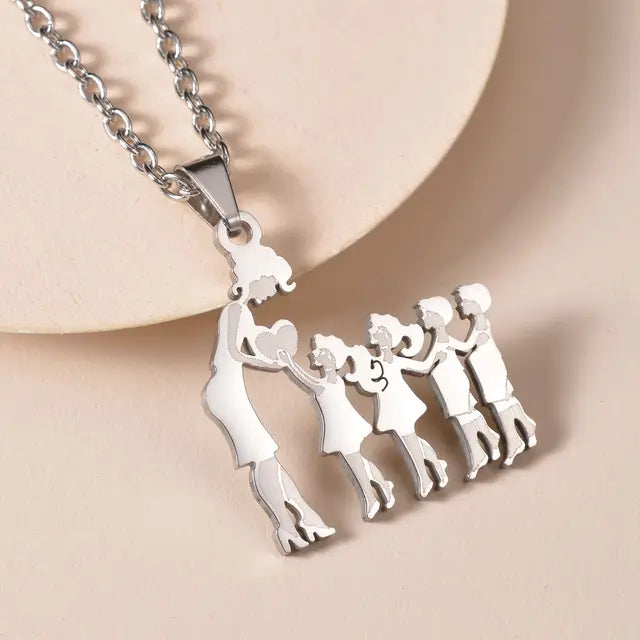 Family Silver Necklaces - High Trend Coture
