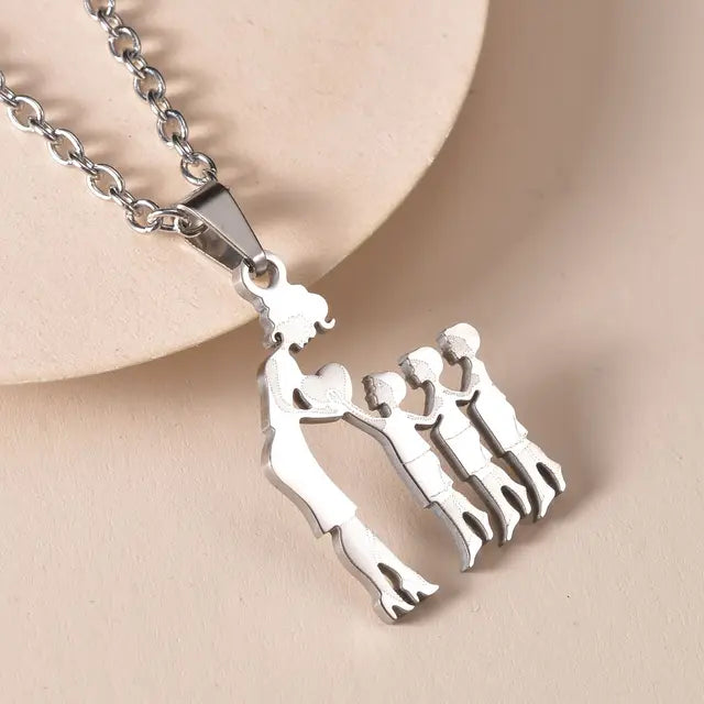 Family Silver Necklaces - High Trend Coture