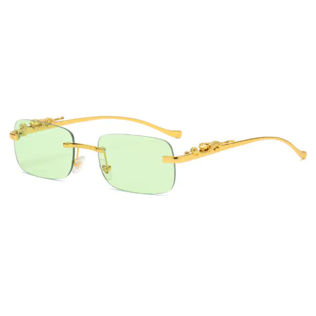 Rimless Square Sunglasses - High Trend Coture