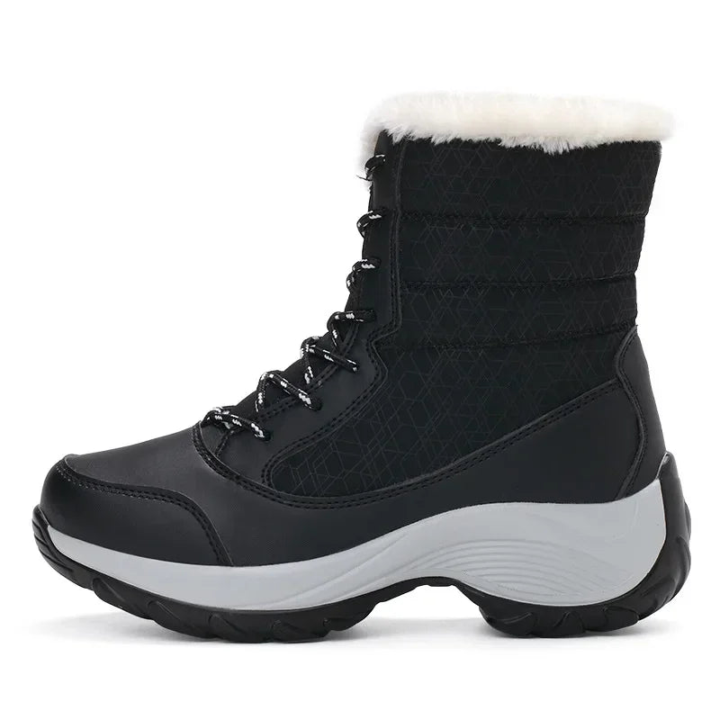 Botas de Invierno de Mujer con Forro Polar Impermeables para Nieve