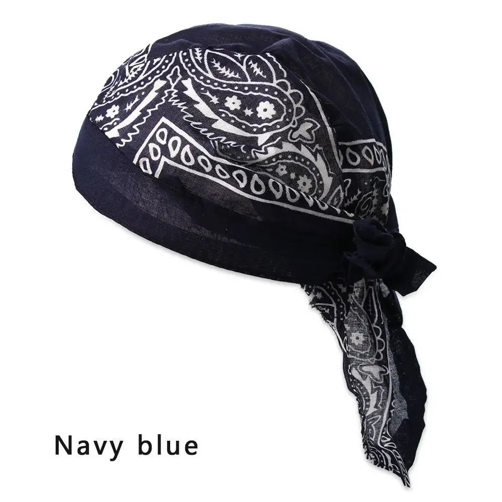 Pañuelo Bandana Tipo Pirata Unisex de Algodón Secado Rápido