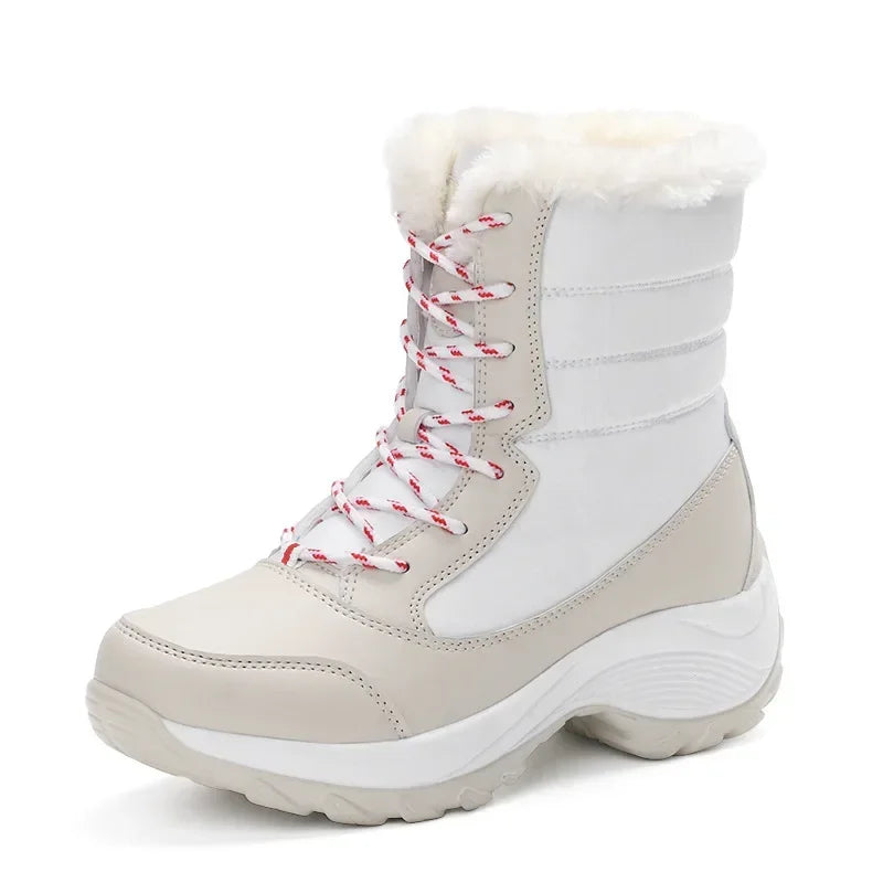 Botas de Invierno de Mujer con Forro Polar Impermeables para Nieve