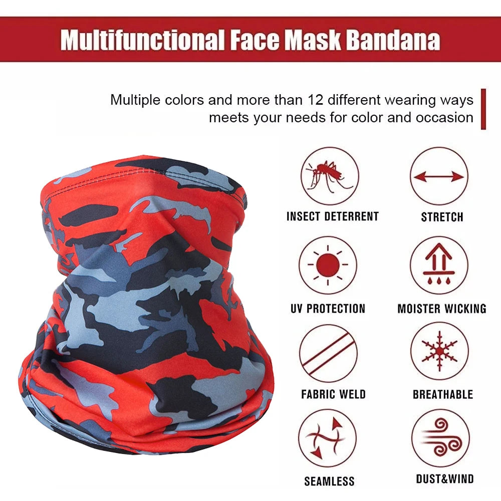 Bandana Multifuncional de Seda para Motociclismo y Actividades al Aire Libre