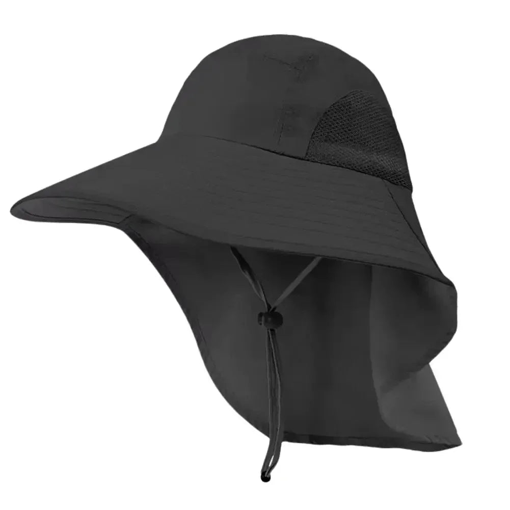 Sombrero de Ala Ancha Unisex con Flap y Protección Solar UPF 50+ | Outdoor