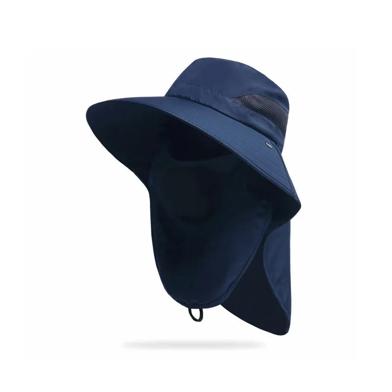 Sombrero Outdoor de Pesca para Hombre con Ala Ancha y Protección Solar UV