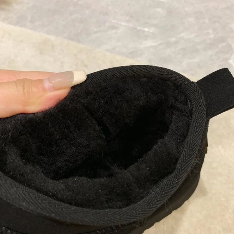 Botines Estilo Ugg para Mujer con Forro de Peluche