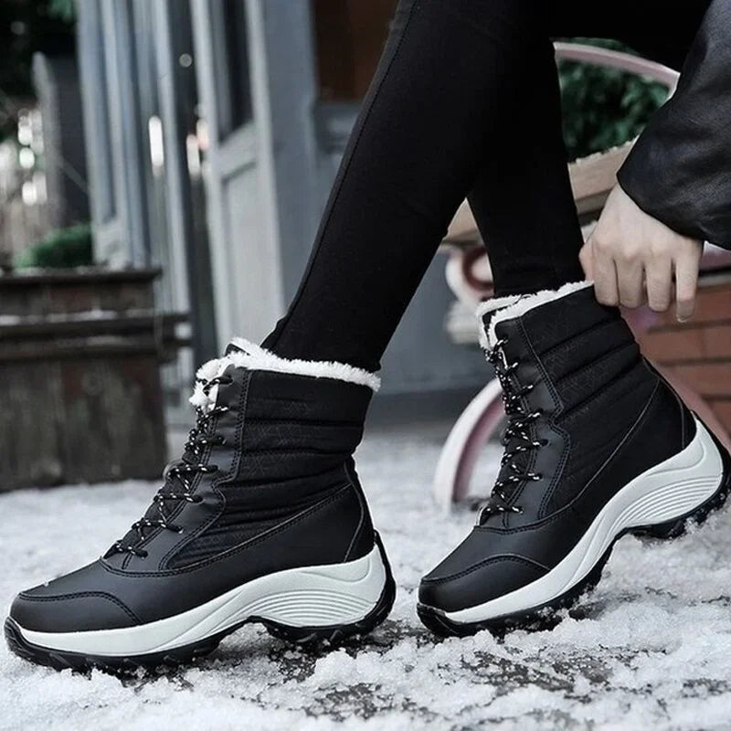 Botas de Invierno de Mujer con Forro Polar Impermeables para Nieve