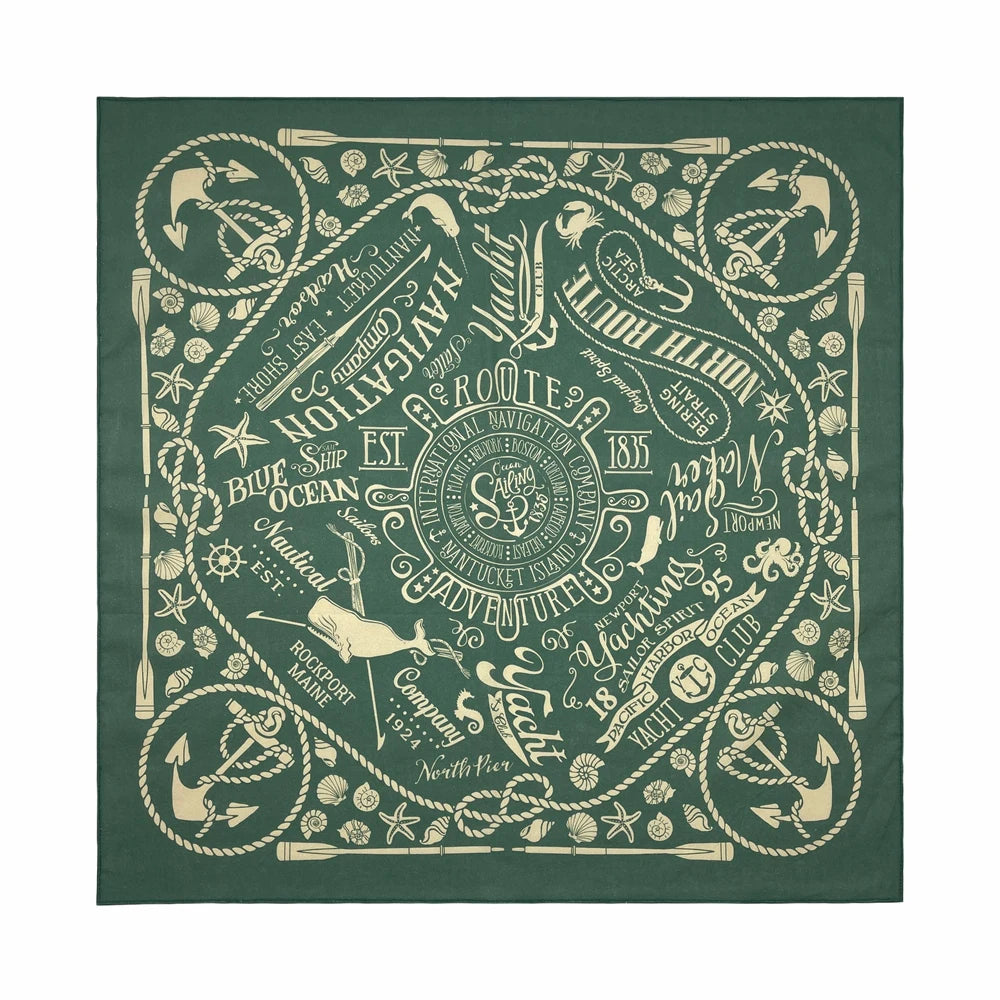 Bandana Cuadrada de Algodón con Estampado Hip Hop Skull Unisex