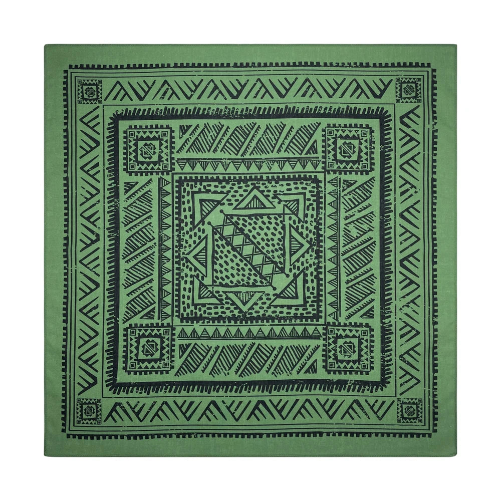 Bandana Cuadrada de Algodón con Estampado Hip Hop Skull Unisex