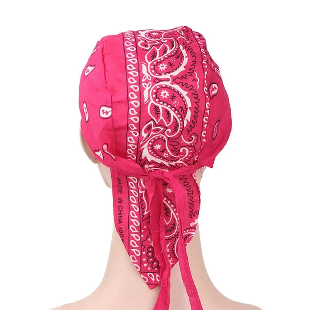 Pañuelo Bandana Tipo Pirata Unisex de Algodón Secado Rápido
