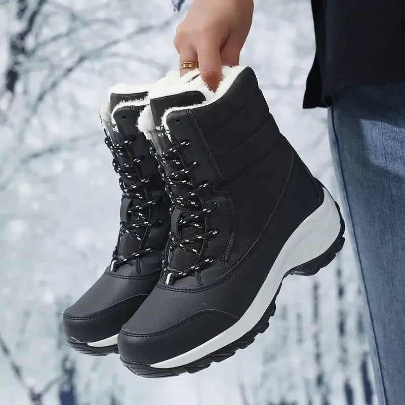 Botas de Invierno de Mujer con Forro Polar Impermeables para Nieve
