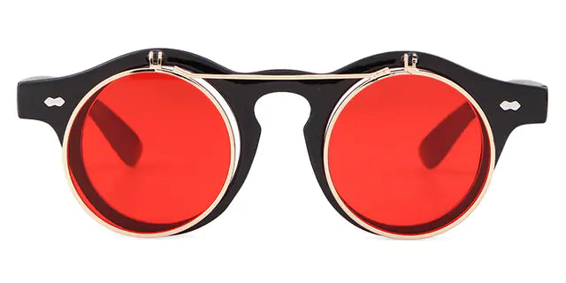 Round Flip Up Sunglasses - High Trend Coture