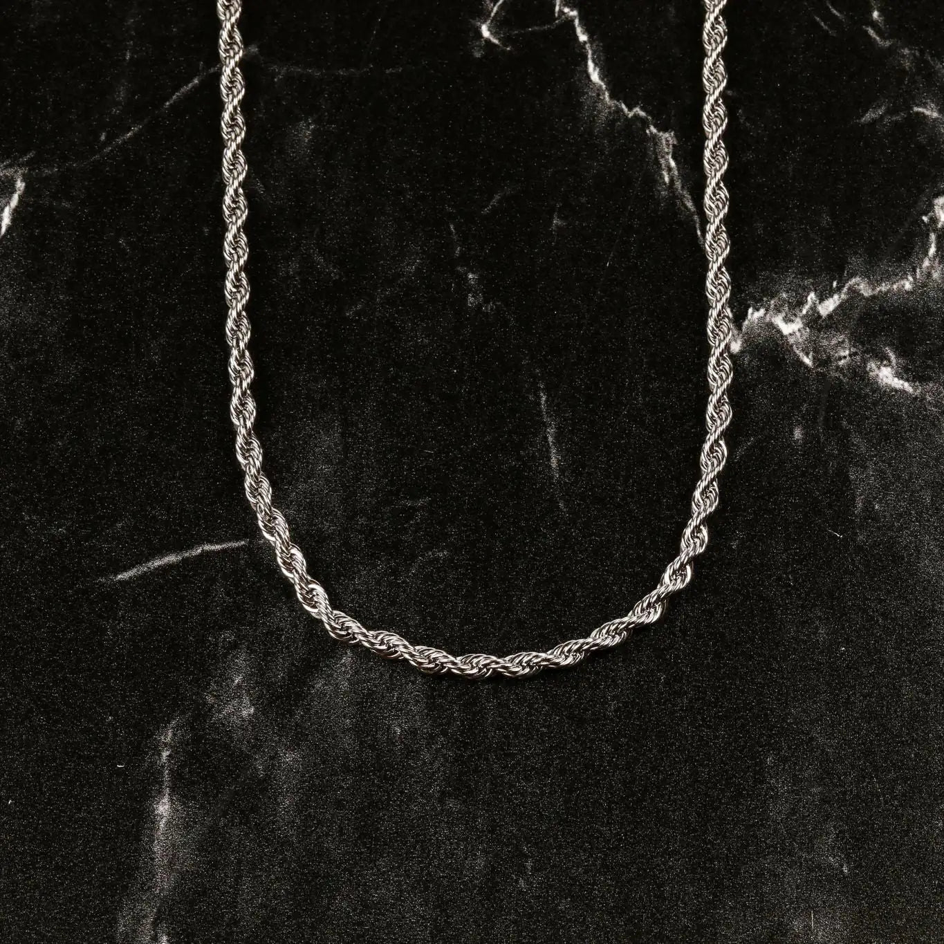 Gold Plated 5mm Rope Chain Necklace - High Trend Coture