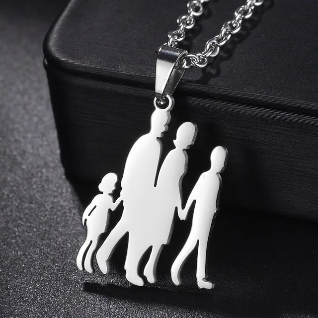 Family Silver Necklaces - High Trend Coture