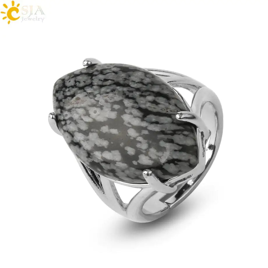 Natural Crystal Rings - High Trend Coture