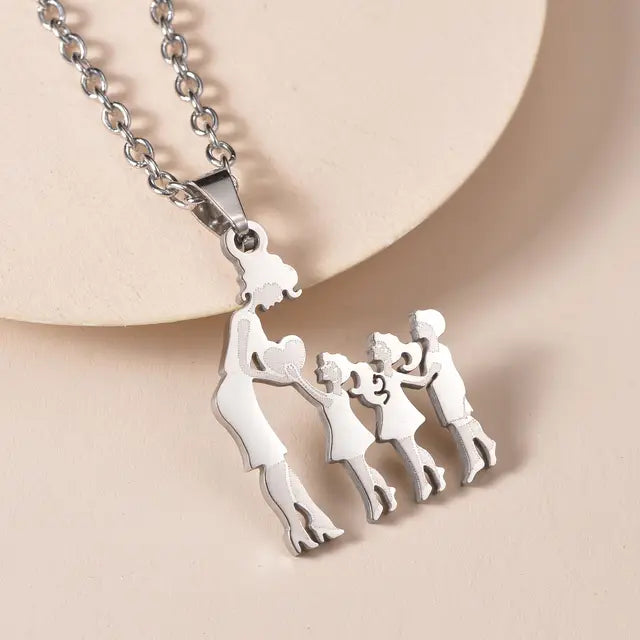 Family Silver Necklaces - High Trend Coture