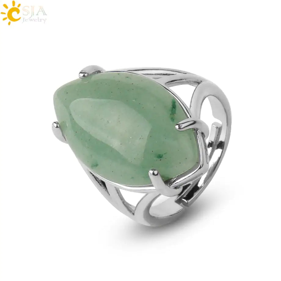 Natural Crystal Rings - High Trend Coture