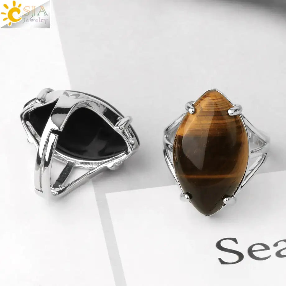 Natural Crystal Rings - High Trend Coture