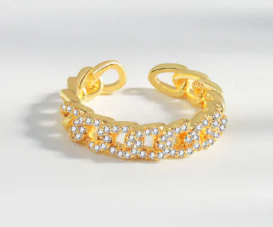 Classic Twist Chain Open Rings - High Trend Coture