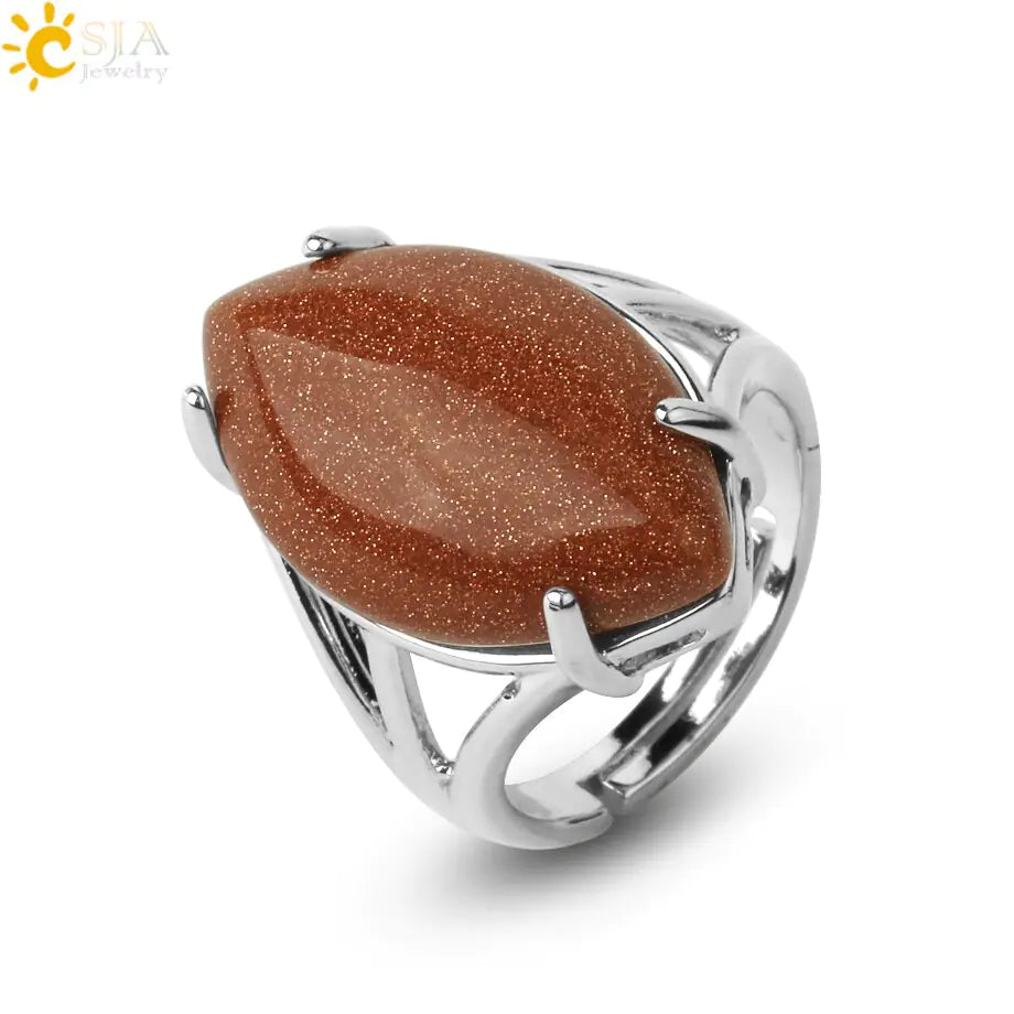 Natural Crystal Rings - High Trend Coture