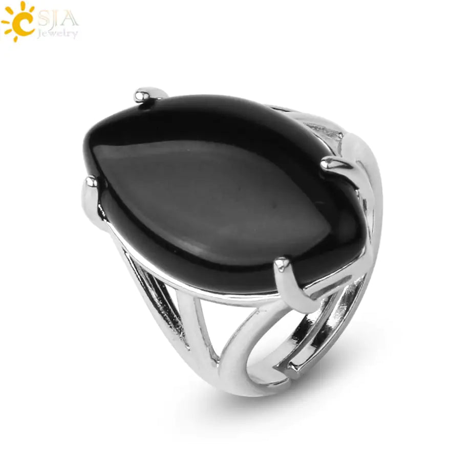 Natural Crystal Rings - High Trend Coture